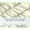thumbnail image 3 of SGI SuperKing P Plus Multi Ruffle Comforter Set Microfiber Ivory 3 Piece, 3 of 5