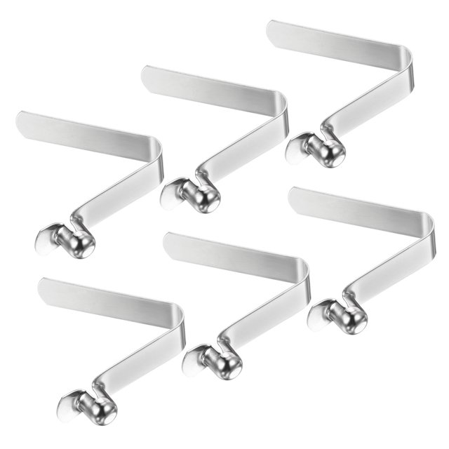 Unique Bargains 8.2x7mm Kayak Paddle Snaps, Hollow Button Single Pin Lock Tube Spring Clips for Tent Pole, 6 Pack