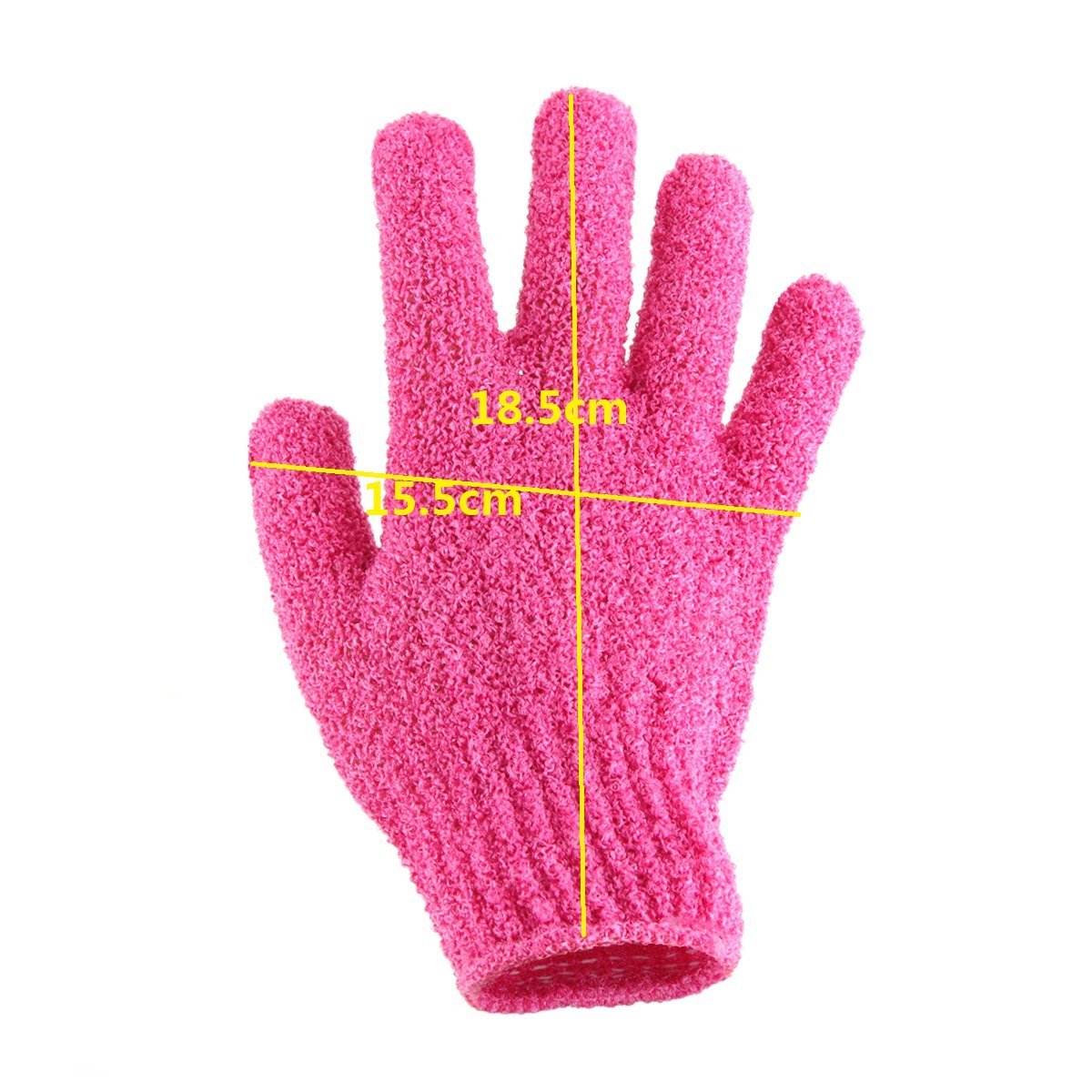 4 Pair Set Scrubbing Exfoliating Gloves, Double Side Durable Nylon Shower Gloves, Body Scrub Exfoliator for Men, Women & Kids, Bath Scrubber for Acne & Dead Cell - image 3 of 6