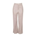 thumbnail image 3 of VERUGU Trousers Women Casual High Waist Straight Leg Wide Leg Pants Loose Draping Pants Sequins Party Clothes Pink XXL, 3 of 7