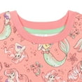 thumbnail image 3 of Disney Princess Ariel Little Girls French Terry Sweatshirt Infant to Big Kid, 3 of 5