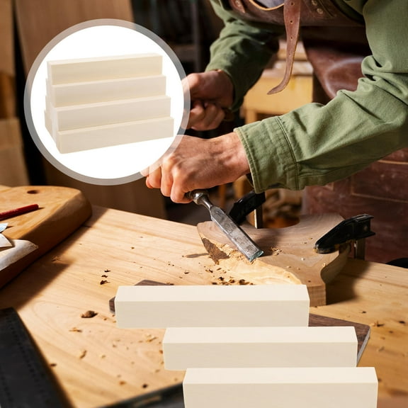 HAKIDZEL Wood Cubes Dandiya Sticks For Garba Beige 10Pcs