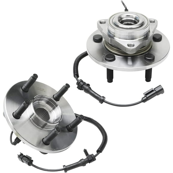 Detroit Axle - 2 Front Wheel Bearing Hubs for 2009-2011 Dodge Ram 1500, Replacement 2009 2010 2011 Ram 1500 Wheel Bearing & Hubs Assembly Set, Pair Hubs