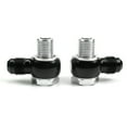 thumbnail image 3 of 10x para 6AN x 1/4 NPSM Turbo 350400 700R4 4L60E Enfriador de Aceite de Transmisión 90 Grados Accesorios de Banjo, 3 of 5