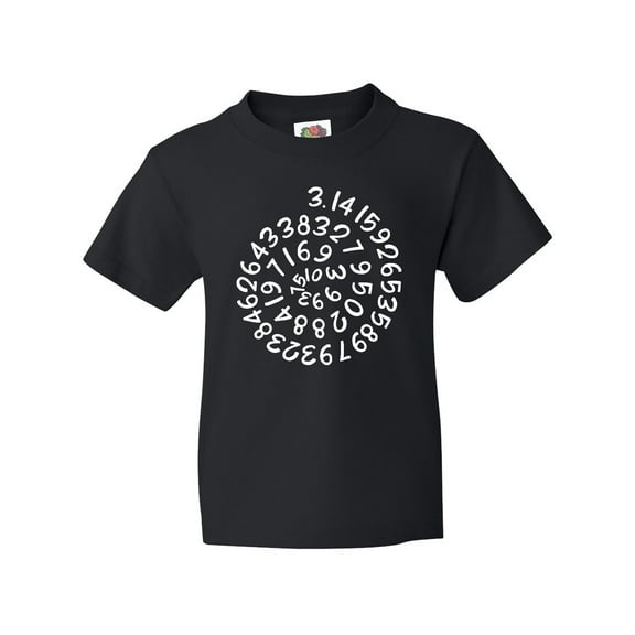 Inktastic Pi Day Pi Numerals in Spiral Youth T-Shirt