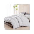 thumbnail image 1 of All-Season 75% Down Comforter King Size, Pinch Pleat Duvet Insert with 8 Corner Tabs, Medium Warm Bed Comforter, Soft and Durable Down Proof Cotton Bl, 1 of 5