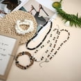 thumbnail image 2 of DESIGNICE Surfer Necklace for Men Puka Shell Necklace Men Sea Shell Necklace Clam Chip Choker Hawaiian Beach Shell Bead Necklace Classic 14.0 Inches, 2 of 4