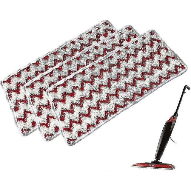 Replacement 5pcs Reusable Microfiber Steam Mop Pads compatible Vileda Steam Xxl Steam Mop