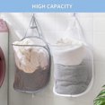 thumbnail image 3 of Pop-up Hanging Laundry Hamper All Mesh Laundry Basket 2 Pack Foldable Hamper Collapsible Mounte, 3 of 4