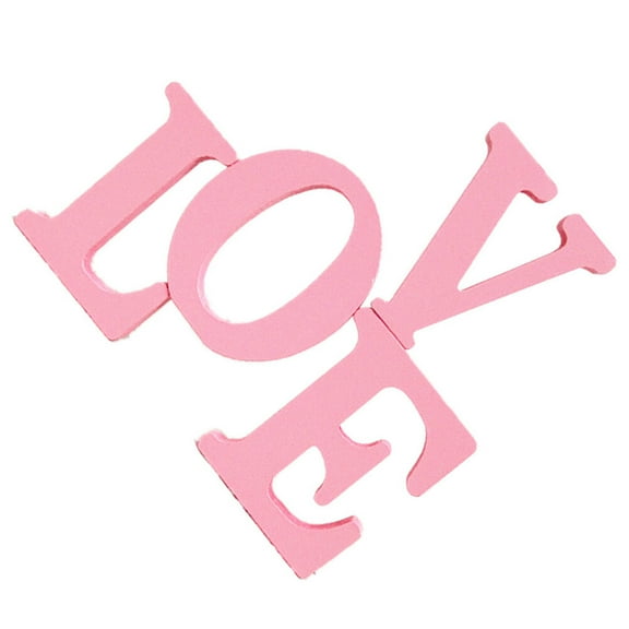 HEATSHAKING Valentines Day Tabletop Decorations Pink Love Sign 1Set