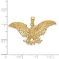 thumbnail image 2 of FJC Finejewelers 14k Yellow Gold Eagle with Wings Spread Charm, 2 of 5