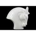 thumbnail image 2 of Benzara Chess Knight Nodding Horse Head - White, 2 of 2