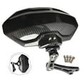 thumbnail image 1 of BUYISI Motorcycle Adjustable Imitation Carbon Fiber Aluminium Alloy Rear Wheel Fender Mudguard Universal Extend Extender Accessories Black, 1 of 5