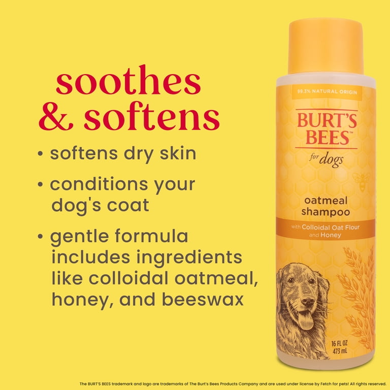 Burt's Bees Oatmeal Shampoo for Dogs, Colloidal Oat Flour, 16 oz photo 5
