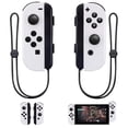 thumbnail image 1 of For Joypad (l/r) for Nintendo Switch Controller - Left and Right Wireless Remote Controller with Wrist Strap (White), 1 of 4
