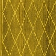 thumbnail image 1 of Ahgly Company Indoor Square Abstract Yellow Modern Area Rugs, 7' Square, 1 of 4