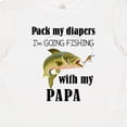 thumbnail image 4 of Inktastic Pack My Diapers I Am Going Fishing with Papa Boys or Girls Baby T-Shirt, 4 of 5