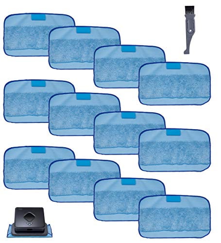 Replacement Wet Mops 12 Pack Pads for iRobot Braava 380 380t 320 Mint 4200 5200 