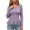 *Purple, variant on VBVC Women's Crew Neck Ribbed Peplum Top , Ladies' Fitted Fall Winter Long Sleeve Shirt , Stretch Casual Tunic Tee For Women, S-2XL