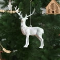 thumbnail image 4 of JeashCHAT Reindeer Christmas Ornaments Christmas Tree Decoration Hanging Acrylic Christmas Reindeer Crystal Ornaments for Christmas Tree Winter New Year Party Supplies, 4 of 6