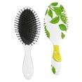thumbnail image 2 of Lemon Hair Brush, I Love Lemons Print Paddle Brush, Vintage Summer Fruit Design, Cute Floral Pattern, Soft Bristle Detangling Brush for Women and Men, 2 of 8