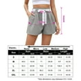 thumbnail image 5 of Yesfashion Women's Casual Bow Tie High Waist Shorts Smocked Elastic Waist Summer Loose Flowy Pant, 5 of 5