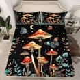 thumbnail image 2 of Manfei Mushroom Butterfly Twin Sheet Sets 3pcs for Boys Girls,Bohemian Theme Twin Fitted Sheet Microfiber,Starry Sky Breathable Flat Sheet,Super Cozy Room Decor, 2 of 7