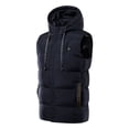 thumbnail image 4 of Chaleco de hombre con calefacción de siete zonas, carga inteligente, impermeable, antiestático, con capucha, cálido, chaqueta para hombre, 4 of 6