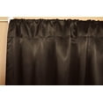 thumbnail image 2 of Shiny Satin Solid Single Curtain Panel Drapery 58 Inch Wide Brown, 2 of 2