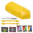 thumbnail image 1 of Maleta de equipaje para maletero de techo de control remoto, con pegatinas de soporte, tuerca de tornillo para coche de control remoto SCX10 90046 1/10 1/8, color amarillo, 1 of 10