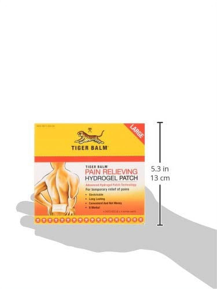 Tiger Balm Pain Relieving Patch Large 4 Each (Pack of 3)