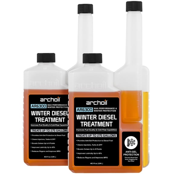 Archoil AR6300 Winter Diesel Treatment - Treats 550 Gallons - (Two Pack) - Additive for All Diesel Vehicles Includes Anti-Gel Protection