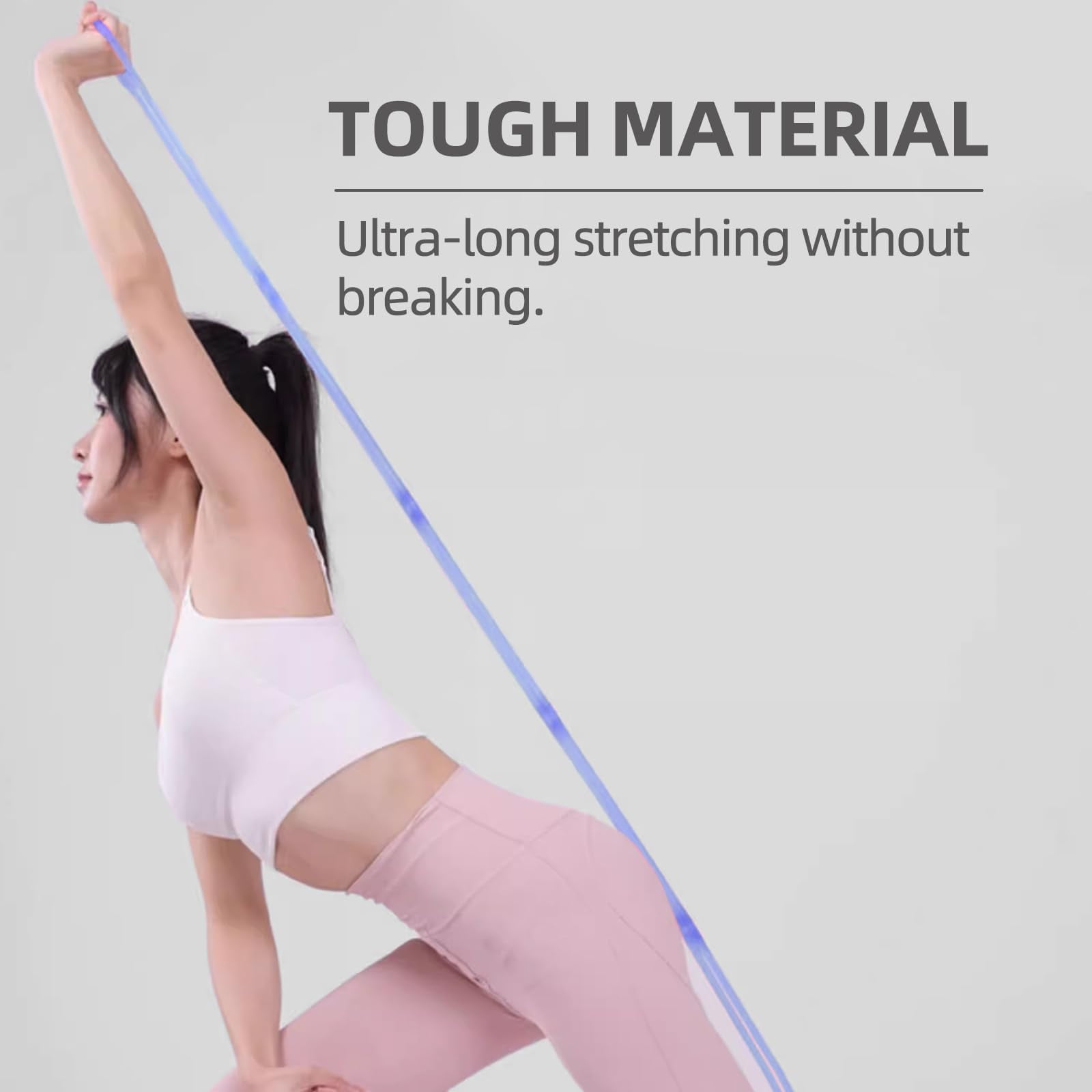 Resistance Bands for Working Out – Adjustable 7-Ring Exercise Bands with Handles, Full Body Workout for Men & Women, Yoga, Pilates, Physical Therapy