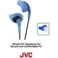 thumbnail image 2 of JVC Black and Red Nozzel Secure Comfort Fit Sweat Proof Gumy Sport Earbuds with long colored cord HA-EN10B (Black), 2 of 7
