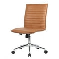 thumbnail image 4 of Boss Office Products Vinyl Armless Hospitality Task Chair with Casters, Caramel, 4 of 9