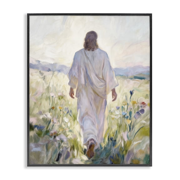 Stupell Industries Wildflower Faithful Follower Black Framed Giclee Art, design by Kim Allen