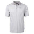 thumbnail image 2 of Men's Cutter & Buck  Gray/White North Carolina Central Eagles Big & Tall Virtue Eco Pique Micro Stripe Recycled Polo, 2 of 3