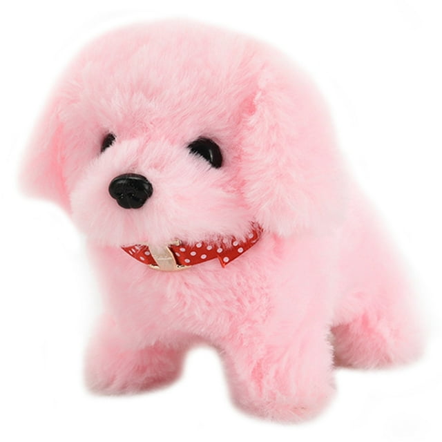 Jouet Chien en Peluche Électronique Réaliste Marchant Marchant Jouet Chiot Aboyant