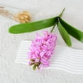 thumbnail image 2 of 16.5 inch Artificial Hyacinth Flower Bouquet, Hyacinth Flowers Fake Flower with Stem Faux Hyacinth Flowers for Home Office Wedding Decoration,2pcs, 2 of 6