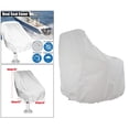 thumbnail image 6 of funtasica Boat Seat Cover, Oxford Fabric Helm Protective Cover, Outdoor 21D Waterproof Folding Boat Bench Seat Protective Durable , White, 6 of 8