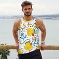 thumbnail image 6 of Picia Ducks and Anchors Printed Men’s Performance Tank, Men's Workout Tank Top Moisture-Wicking Tank Top Muscle tee, Breathable Workout Shirt-Medium, 6 of 7