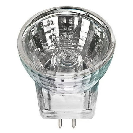 MR-8510P - 20 Watt Halogen Light Bulb - MR8 - Narrow Spot - Glass Face - 2,000 Life Hours - 12 Volt By