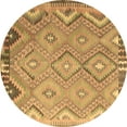 thumbnail image 1 of Ahgly Company Indoor Round Southwestern Brown Country Area Rugs, 5' Round, 1 of 4