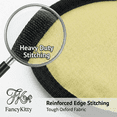 thumbnail image 2 of FancyKitty Active Chewable Flying Disc & Squeaky Dog Toy for Bite-Resistant Green Cat Head Shape Large, 2 of 9