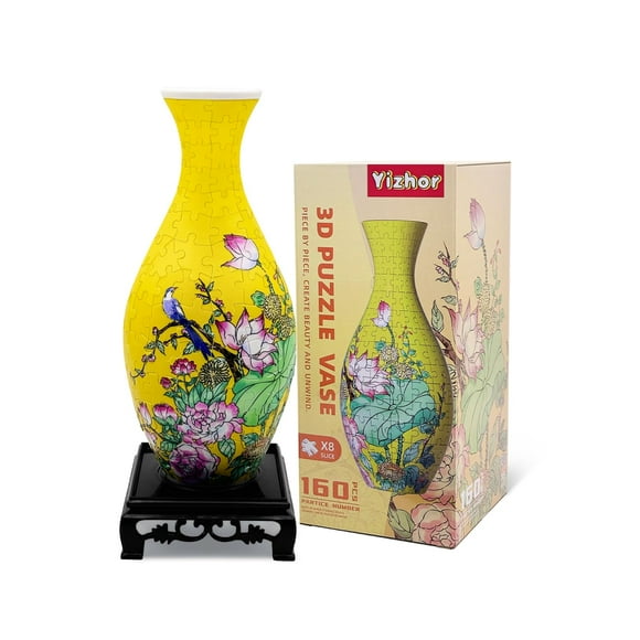 Jarrón moderno Puzzle Jarrón YIZHOR, 160 piezas, 3D, para adultos