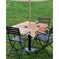 thumbnail image 4 of nqOlkjepod Boho Abstract Sun Outdoor Tablecloth with Umbrella Hole & Zipper, Modern Beige Sun Light Lines Square Table Cover 54x54 Inch, Dining Waterproof Table Cloth Protector for Patio/Party, 4 of 7