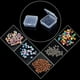 thumbnail image 3 of Advancent Caja de portátil organizador de almacenamiento de tornillo resistente cuadrado con tapa con bisagras joyero para cosméticos artesanía Almacenamiento y organización del hogar Advancent  HA059927-00, 3 of 6