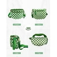 thumbnail image 6 of Lbming Checkered Nylon Crossbody Bag for Women, Spacious Checkered Bum Bag Purse Shoulder Bag Sling Bag with Shoulder Strap, 6 of 6