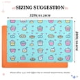 thumbnail image 2 of Children's Drawings Food Pattern Versatile Absorbent Door Mat, Non-Slip, Easy to Clean 32''x20'', 2 of 8