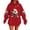 A08_Christmas Red, variant on Christmas Sweatshirts for Women Ugly Christmas Sweater Fleece Xmas Holiday Tops Santa Claus Print Hoodies Xmas Long Sleeve Hooded Sweatshirt Fall Outfits 2025 Loose Fit